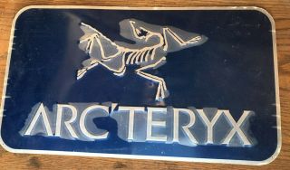 Large Arcteryx Tin Advertising Sign
