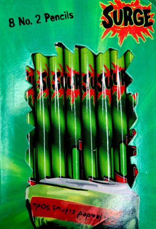 Coke Brand - " Surge " - Feed The Rush - Pentech Pencils - Discontinued - 1998