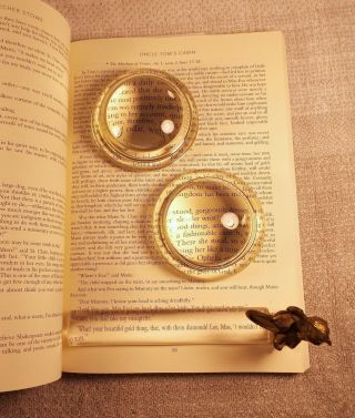 Vintage Magnifying Glasses And Paperweight - Unique Desktop Collectibles