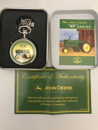 Old Stock John Deere Pocket Watch 40 Series Item No.  19115 Sound And Motion