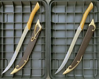 Licensed Lord Of The Rings Fighting Knives And Sheaths Of Legolas Lotr Sword