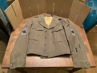 Vintage Ww2 Ike Jacket With Patches