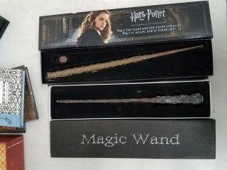Harry Potter Trunk / Movies / Bookmarks / DVD Games and 2 Illuminating Wands 2