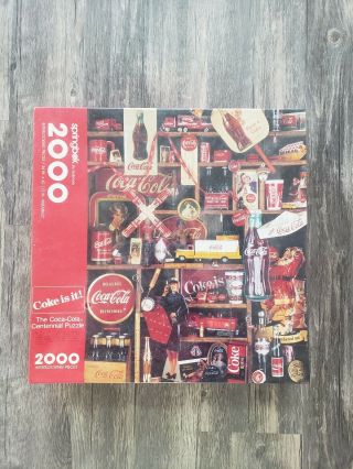 Vintage 1986 Coca Cola Centennial Puzzle