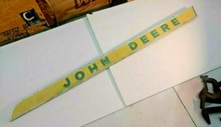 Vintage John Deere Tractor Side Emblem Raised Letter Decor Man Cave