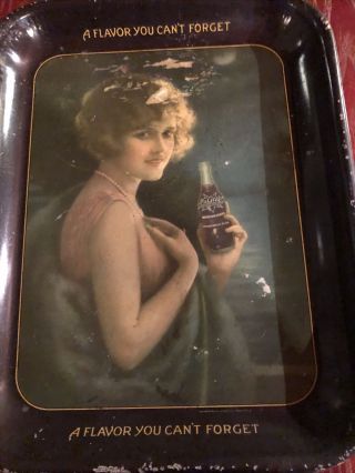 1910s Nugrape Soda Tin Lithograph Advertising Tray - Grape Soda Tin Litho Tray