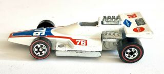 Hot Wheels Redline 1976 Formula 5000 White C8 Near