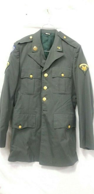Korean War Era Us Army Uniform Jacket Specialist 24th Army Corps Size 37l