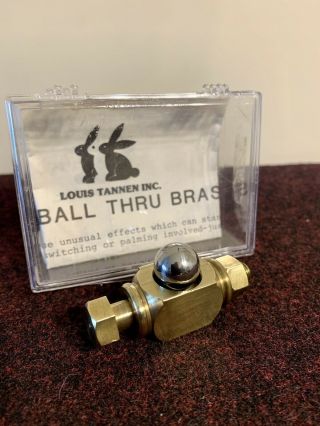 Vintage Tannen’s Magic Steel Ball Thru Brass Bolt.