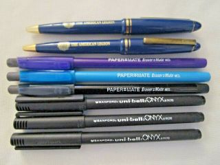 Papermate Eraser Mate - Sanford Uni - Ball - Vtg American Legion Ballpoint Pens