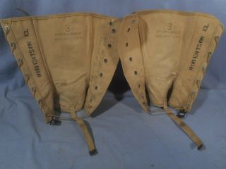 Set of VTG 1943 WWII Gregory & Read Co.  NXS 24662 Chaps Boots Covers Leggings 2