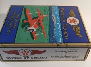 ERTL Wings Of Texaco Staggerwing 1939 Beechcraft D17S Die Cast Coin Bank 12 3