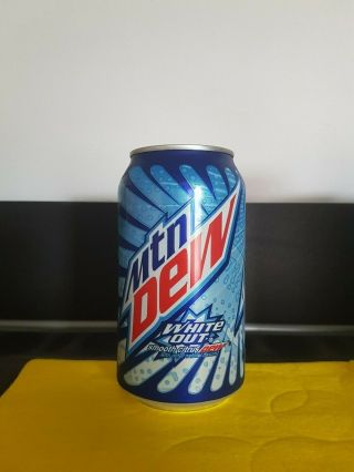 (1) One Rare HTF Full Mountain Dew Can Mtn White Out Smooth Citrus 2017 2