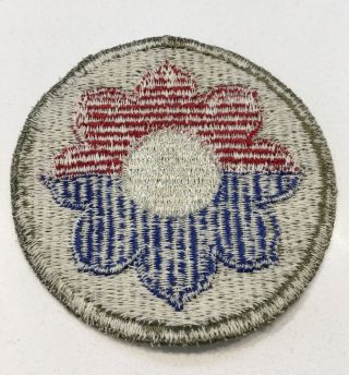 Wwii U.  S.  Army 9th Infantry Division Cut Edge White Back Color Patch