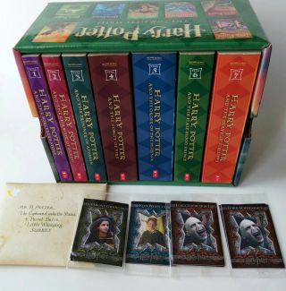 Harry Potter The Complete Series 1 - 7 Paperback Box Set J.  K.  Rowling Plus Cards