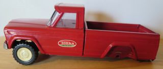 Vintage Pressed Steel Red Tonka Jeep Pickup Truck Body Needs Tires