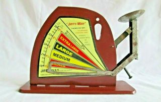 Jiffy Way Manufacturing Co.  Egg Scale
