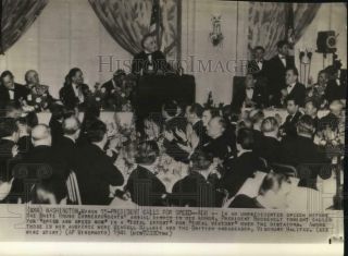1941 Press Photo President Roosevelt Speaks At White House Correspondents Dinner