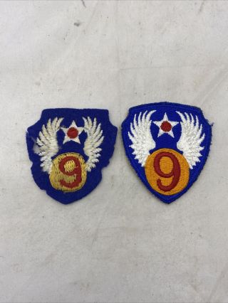 Set Of 2 Ww2 Us 9th Air Corps Patches (i364