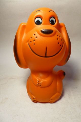 Allen Melbourne Confectionary Co Plastic Toy Cartoon Dog Money Box Jar Statue