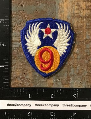 Ww2 Us Army 9th Air Force Ssi Patch Aaf Aac