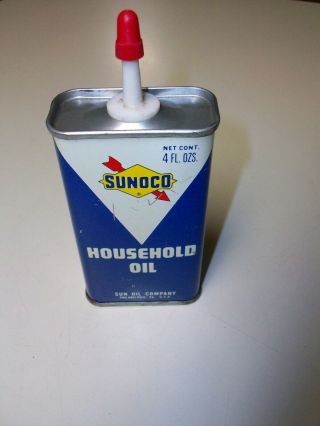 Vintage Sunoco Household Oil 4 Oz.  Can
