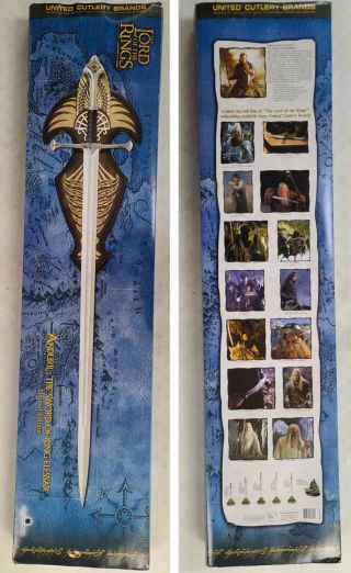 United Cutlery Lord Of The Rings Anduril Sword Of King Elessar Limited To 5000