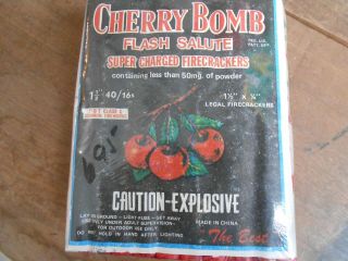 Cherry Bomb Firecracker Brick Label 40/16 