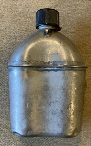 Us Army Ww2 Stainless Steel Canteen 1943 (us G P & F Co. )