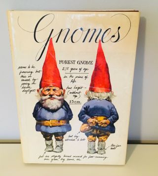 Vintage 1977 Gnomes Poortvliet Huygen Abrams Illustrated Book Fantasy Mythical