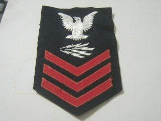 Radioman First Class Rating Badge For Blues E6 Ww2 Issue Wool Ky20 - 2