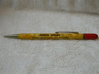 Vintage Mechanical Pencil Purdum Garage Skelly Gas And Oil