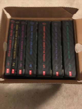 Harry Potter Complete Book Set Books 1 - 7 By J.  K.  Rowling Box In