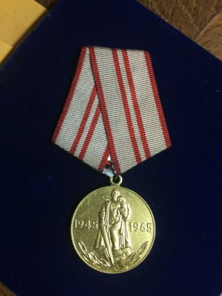 Ussr Soviet Army Military Medal Xx Years Of Victory In Wwii 1945 - 1965