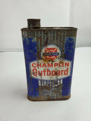 Vintage Champlin Outboard Motor Oil Can
