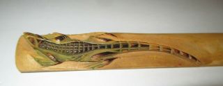Carved Wood Alligator Letter Opener St.  Augustine Florida Vintage Unique