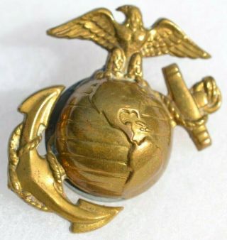 Usmc United States Marine Corp Uniform Visor Hat Ega Insignia Pin 5