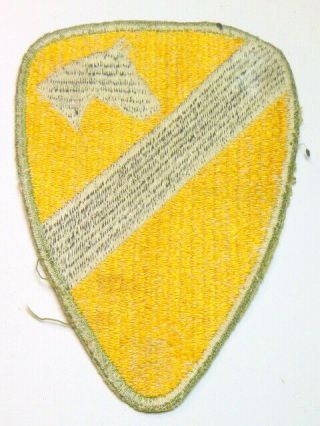 A Ww 2 U S Army 1st Cavalry Division Cut Edge White Back Patch