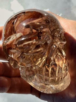 you gaze into the.  CITRINE CRYSTAL SKULL.  it gazes into you natural color 6