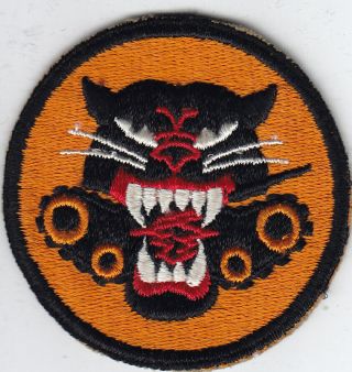 Wwii Us Army Tank Destroyer Patch - 4 - Wheel,  Embroidered,  No Glow