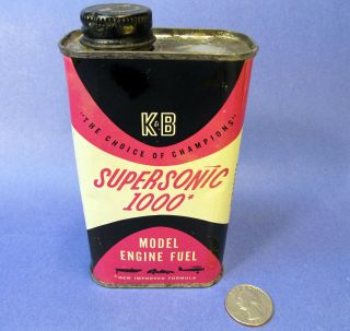 K&b 1000 Tether Car Racing Glow Fuel Can Model Airplane