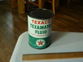 Texaco Texamatic (automatic Transmission) Fluid {one Quart} 1960s Full Can
