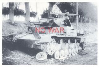 Wwii German War Photo Knocked Tank / Panzer After The Battle =