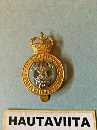 Canada Army Ppcli Princess Patricias Canadian Light Infantry Cap Badge Queen