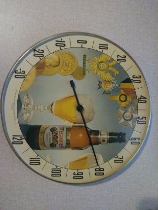 Vintage Stegmaier Beer Glass Face Pam Style Thermometer Wilkes Barre Pa Brewing