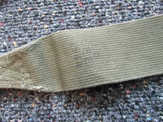 WWII US Army M - 1936 mussette bag strap 1944 dated US and Lee marked 3