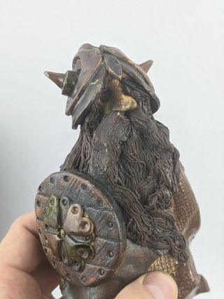 Early Clarecraft Pottery Viking Figure Bernard Pearson - Not Wizard 1980s 2