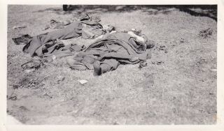 Wwii Snapshot Photo 2 " Good " Germans Killed Kia Nantes 1944 France 23