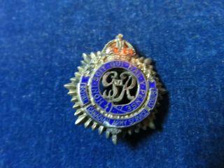 Orig Ww2 Sweetheart Badge " Rcasc - Royal Canadian Army Service Corps " Sterling