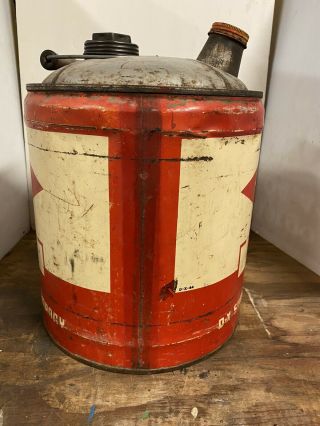 Vintage DX Sunray Lubricants 5 Gallon Motor Oil Can 2